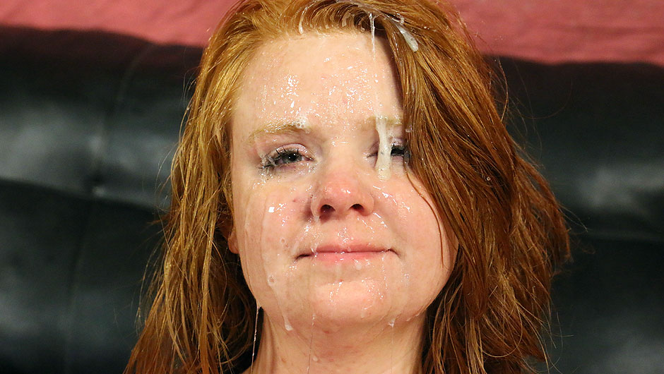 Red Headed Whore Paige Madoxx gets cocks down her throat